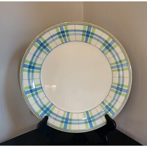Lenox SOUTHERN GATHERINGS Plaid Dinner Plate 11 1/4" Diameter
